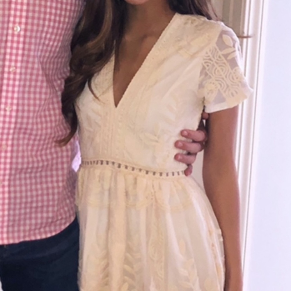 Pale yellow dress